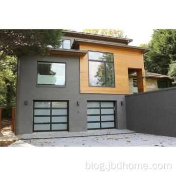 Aluminum tempered glass garage doors: Enhanced curb appeal